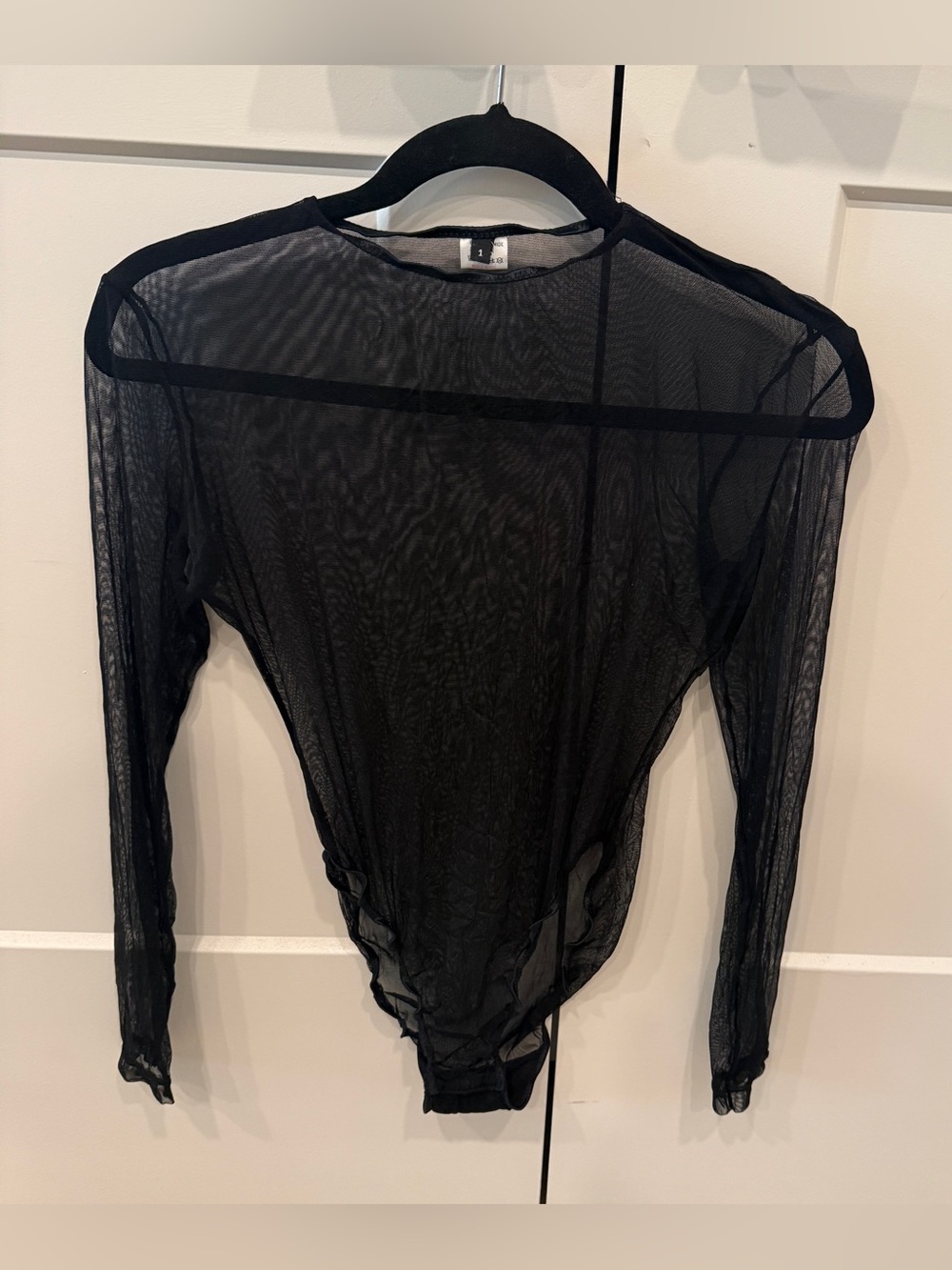 Sheer Black Bodysuit
